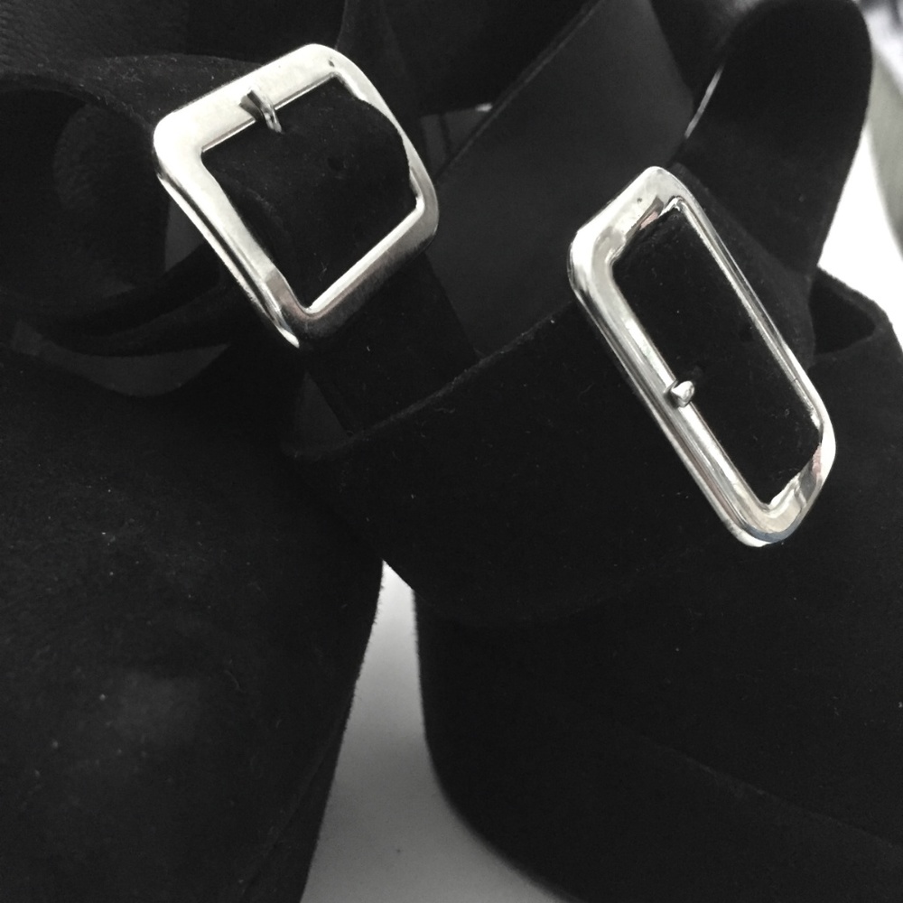 YSL - Imperiale Suede Platform Ankle Strap Heels - Picture 11 of 16